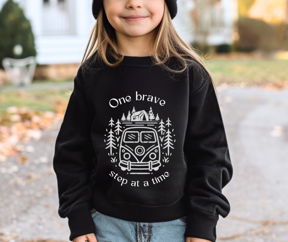 One Brave Step | Youth crewneck sweatshirt
