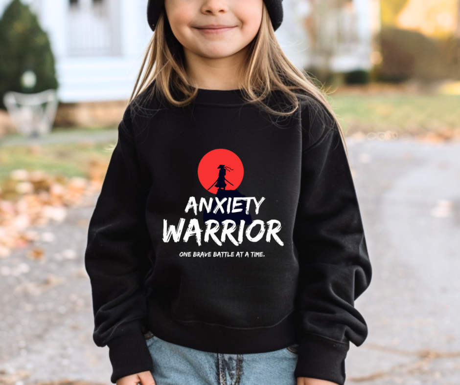 Anxiety Warrior | Youth crewneck sweatshirt