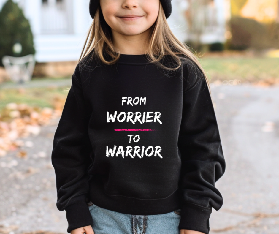 Worrier to Warrior | Youth crewneck sweatshirt