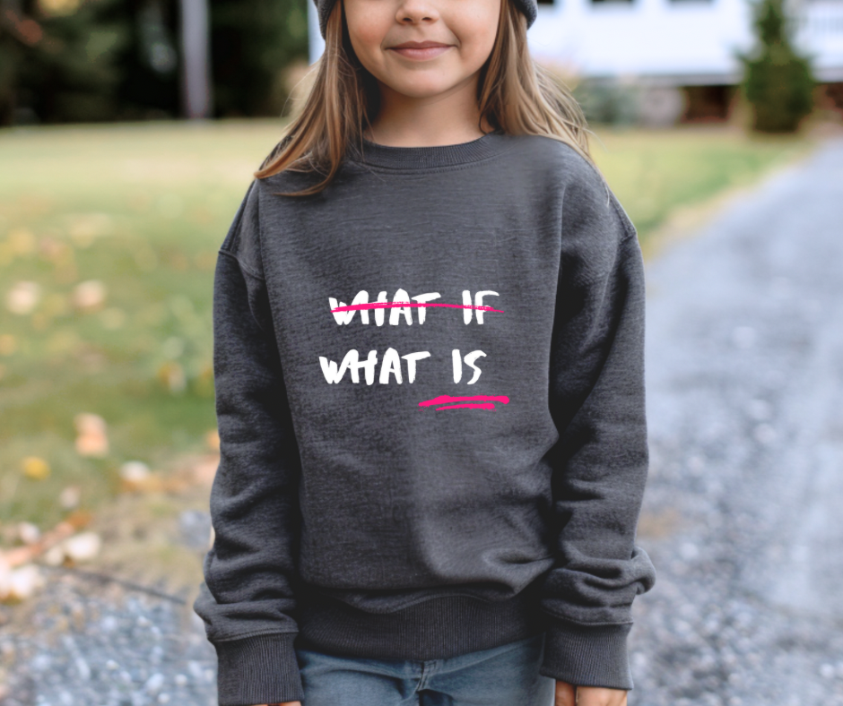What If What Is | Youth crewneck sweatshirt