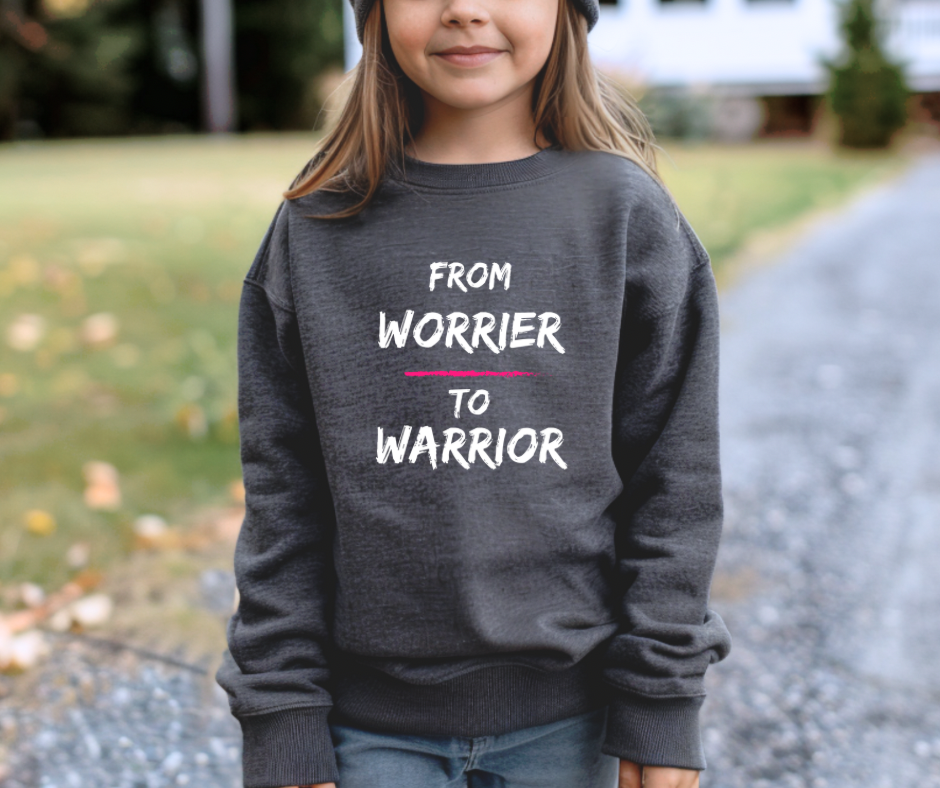 Worrier to Warrior | Youth crewneck sweatshirt