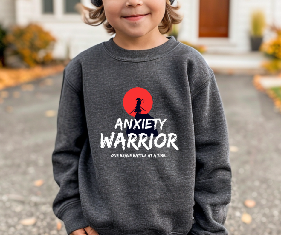 Anxiety Warrior | Youth crewneck sweatshirt
