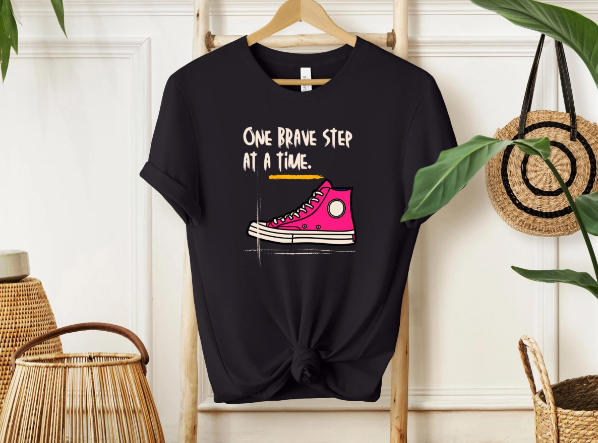 One Brave Step at a Time | Adult Unisex t-shirt