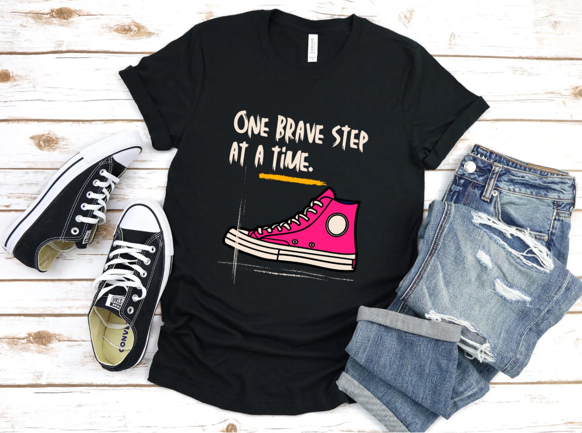 One Brave Step at a Time | Adult Unisex t-shirt