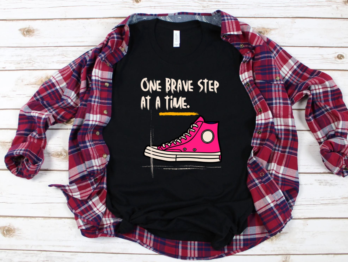 One Brave Step at a Time | Adult Unisex t-shirt