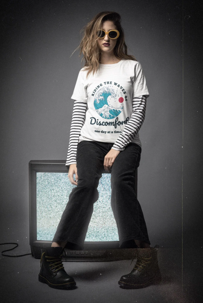 Riding the Wave of Discomfort | Adult Unisex t-shirt